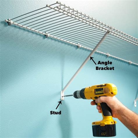 secure wire closet shelving with metal brackets|closetmaid brackets for wire shelving.